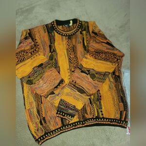 Mens Coogi Tundra Colorful Knit Sweater